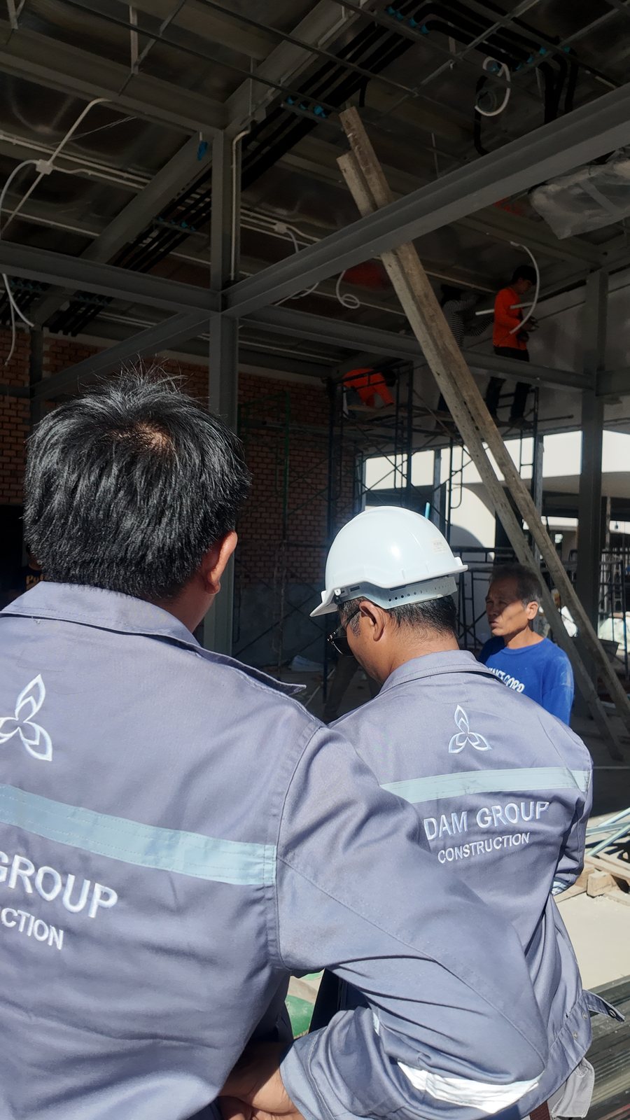 Adam Group team reviewing the Cannelle restaurant fit-out site in Phuket